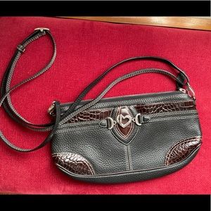 Brighton like new - crossbody black and brown.  No signs of wear